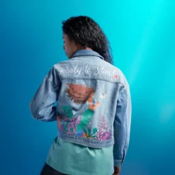 Disney Store The Little Mermaid Denim Jacket For Women, Live Action Film -WhimsyWears Shop 5103052750150M 2