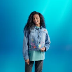 Disney Store The Little Mermaid Denim Jacket For Women, Live Action Film -WhimsyWears Shop 5103052750150M 3