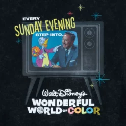 Walt Disney And Ludwig Von Drake Pullover Hoodie For Adults, Walt Disney's Wonderful World Of Color - Disney100 -WhimsyWears Shop 5201049200041M 3