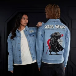Darth Vader And Stormtroopers Star Wars Meets The '90s Denim Jacket For Adults -WhimsyWears Shop 5202052750004M 2