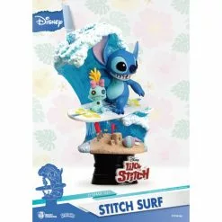 Stitch Surf Summer Series Figurine, Beast Kingdom -WhimsyWears Shop 710495550671 3