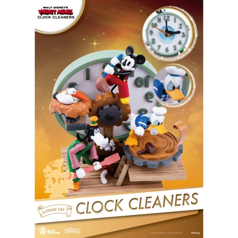 Mickey And Friends Clock Cleaners Figurine, Beast Kingdom 2 Mickey And Friends Clock Cleaners Figurine, Beast Kingdom - Image 2