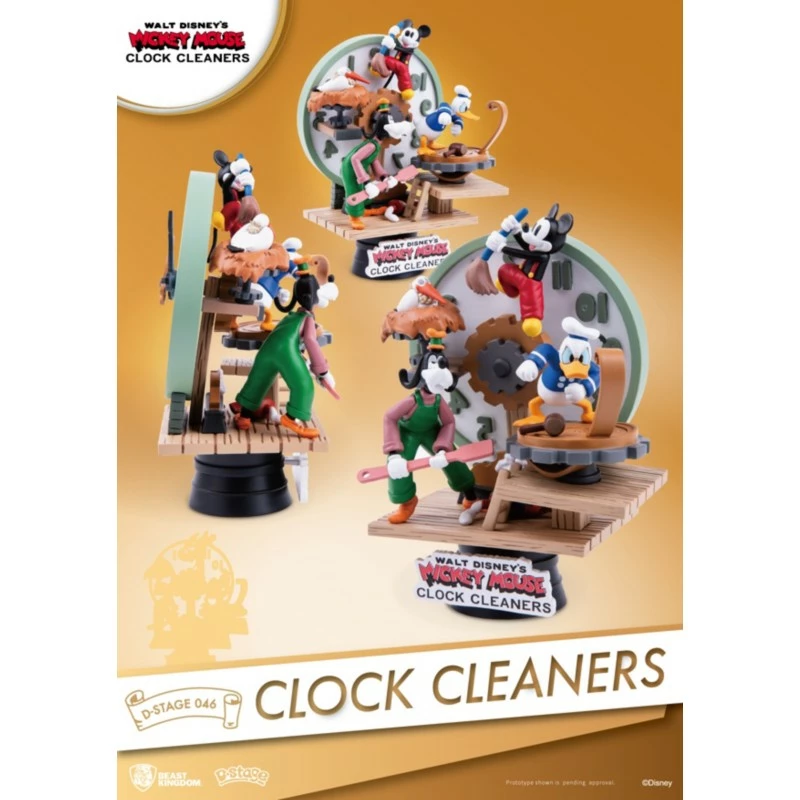 Mickey And Friends Clock Cleaners Figurine, Beast Kingdom 3 Mickey And Friends Clock Cleaners Figurine, Beast Kingdom - Image 3