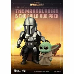 The Mandalorian & The Child Duo Pack Figurine, Beast Kingdom -WhimsyWears Shop 711061145772 2